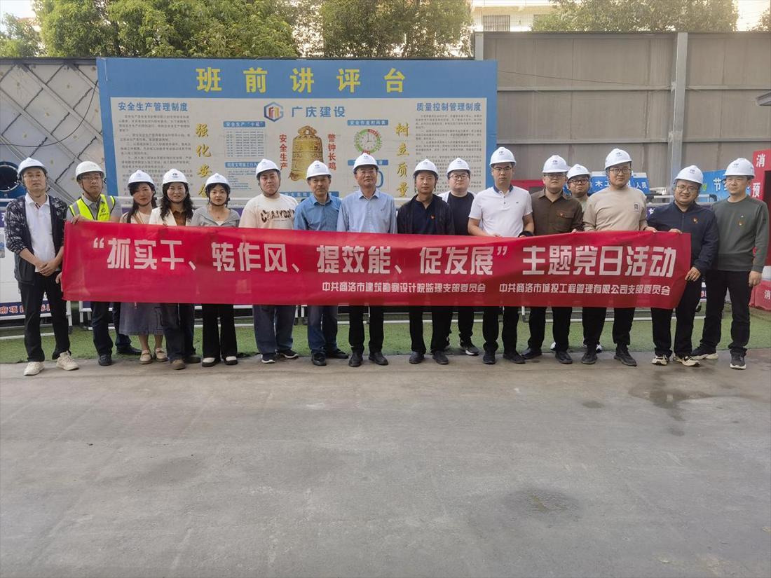 市城投工程公司党支部开展“抓实干、转作风、提效能、促发展”主题党日活动