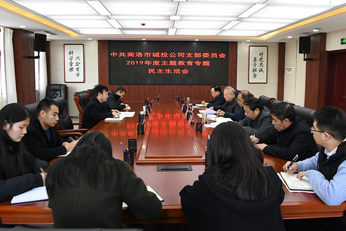 商洛市城投公司召开“不忘初心    牢记使命”2019年度主题教育专题民主生活会
