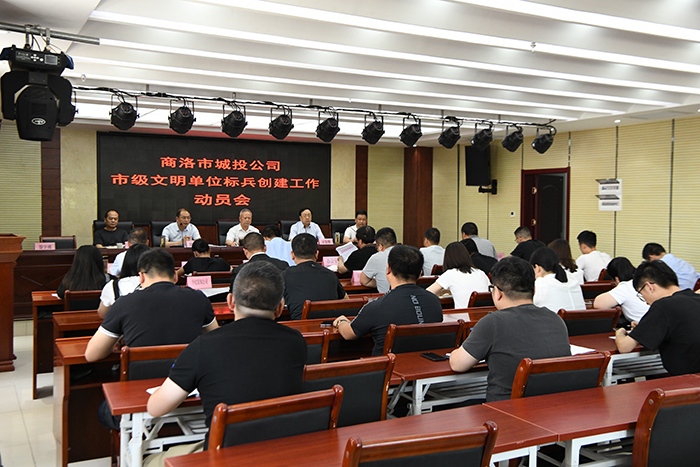 市城投公司召开市级文明单位标兵创建工作动员会
