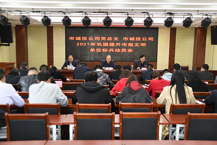 公司召开2021年巩固提升市级文明单位标兵动员会