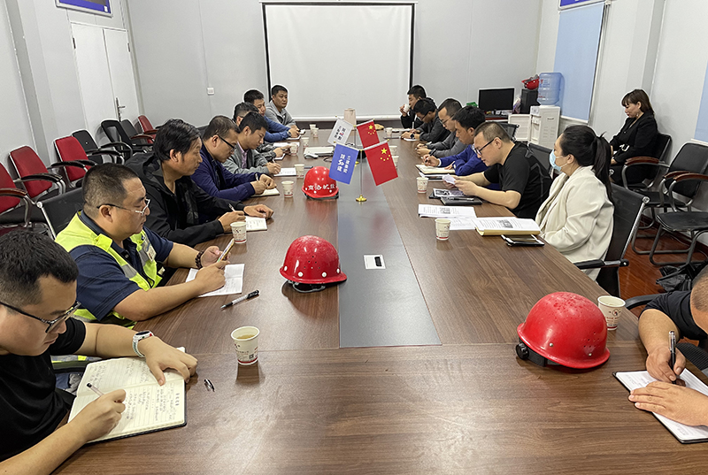 商洛高新区国庆期间建筑施工安全生产及扬尘治理工作现场会在丹鹤绿洲项目召开