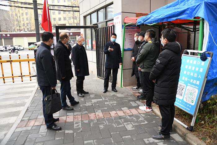 市委组织部常务副部长胡仁强一行赴公司督导检查疫情防控工作